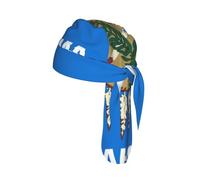 Oklahoma State Flag Printed Cap Do Rag, Moisture Wicking Cycling Cap Helmet Liner for Biking Running Hiking