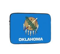 Oklahoma State Flag Shockproof Laptop Sleeve Water Repellent Notebook Case Slim Protective Cover for 10 12 13 15 17 Inch Tablets