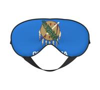 Oklahoma State Flag Sleep Eye Mas Updated Design Light Blocking Night Eye Blinder Men Women Shift Travel Gifts