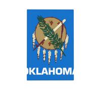 Oklahoma State Flag Unbreakable Polycarbonate Switch Plate-Modern 1 Gang Light Cover for Home Office with Matching Screws