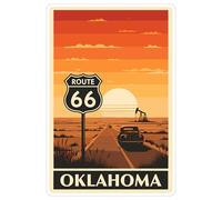 Oklahoma State Sticker 4 Inch - Waterproof Vinyl Decal for Laptop Water Bottle Car Tumbler - Durable Aesthetic Long-Lasting Stickers for Adults ID44990