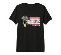 Oklahoma United States Retro Map Vintage USA Souvenir Premium T-Shirt