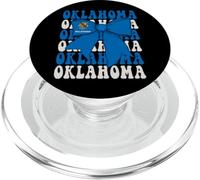 Oklahoma US State Coquette Bow Flag PopSockets PopGrip for MagSafe