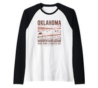 Oklahoma Wide Wind Rooted Sky 1907 Raglan Baseball Tee