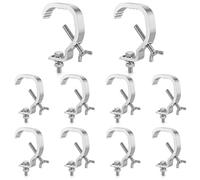 Okllen 10 Pack Truss C Clamps, Aluminum Alloy Stage Light Clamp Hook, 55LB Load Capacity C-Clamp Fits 30-50mm OD Tube/Pipe, for DJ Par Lights, Spot Lights & Stage Lighting