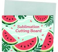 Okllen 2 Pack Sublimation Glass Cutting Board Blanks, 28 x 20CM DIY Thermal Transfer Sheet Chopping Board, Anti Slip Cutting Boards for Countertop, Home Decoration, Crafts DIY Gift