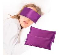 okmaba Lavender Weighted Eye Pillow, Yoga Eye Pillow, Moist Heat Eye Compress for Dry Eyes, Eye Pillows for Relaxation, Sleeping, Meditation (Purple-2Pcs)