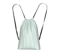 OKMIJNUHBY A Linear Design Reusable Drawstring Backpack â€“ Full-Print Foldable Storage Bag, Ultra-Lightweight 14l Polyester Travel & Shopping Tote With Compact 6Ã-10cm Pouch-In-Pouch Design