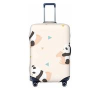 OKMIJNUHBY Cute Cartoon Panda Elastic Luggage Cover â€“ Universal Travel Suitcase Protector with Double-Sided Print, Dust & Scratch Resistant Elastic Bag Cover for Business and Vacation Travel
