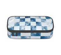 OKMIJNUHBY Large-Capacity Organized Pencil Case with Full-Print Design - Durable Oxford Fabric Stationery Pouch Featuring Smart Multi-Zone Layout, Mesh Pocket, Adjustable Divider & 9 Pen Slots