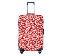 OKMIJNUHBY Love Heart Elastic Luggage Cover â€“ Universal Travel Suitcase Protector with Double-Sided Print, Dust & Scratch Resistant Elastic Bag Cover for Business and Vacation Travel