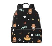 OKMIJNUHBY Lovely The Tiger Fashion Lightweight Backpack With All-Over Print – Stylish Multi-Purpose School Bag For Travel, Work, And Outdoor Activities