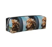 OKMIJNUHBY Minimalist Leather Zip Pencil Case â€“ Premium Cross-Grain PVC Leather Organizer for Pens, Art Supplies & Daily Essentials â€“ Compact, Stylish & Durable School/Office/Travel Pouch