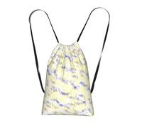 OKMIJNUHBY Palm Leaf Reusable Drawstring Backpack â€“ Full-Print Foldable Storage Bag, Ultra-Lightweight 14l Polyester Travel & Shopping Tote With Compact 6Ã-10cm Pouch-In-Pouch Design