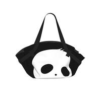 OKMIJNUHBY Panda Bye Bye Foldable Camping Tote Bag â€“ Premium All-Over Printed Round Picnic Blanket With Carry Handles, Waterproof Polyester Composite Fabric For Beach, Camping & Park Outings