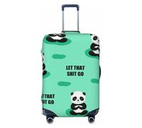 OKMIJNUHBY Panda Elastic Luggage Cover â€“ Universal Travel Suitcase Protector with Double-Sided Print, Dust & Scratch Resistant Elastic Bag Cover for Business and Vacation Travel