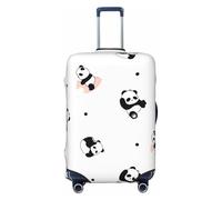 OKMIJNUHBY Panda Kindergarten Elastic Luggage Cover â€“ Universal Travel Suitcase Protector with Double-Sided Print, Dust & Scratch Resistant Elastic Bag Cover for Business and Vacation Travel