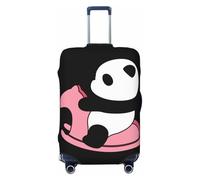 OKMIJNUHBY Panda Shake Elastic Luggage Cover â€“ Universal Travel Suitcase Protector with Double-Sided Print, Dust & Scratch Resistant Elastic Bag Cover for Business and Vacation Travel