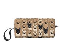 OKMIJNUHBY Portable Minimalist Carry Pouch - Lightweight 600d Polyester Oxford Storage Bag with Full-Print Dual-Sided Design, Ideal for Travel, Gym, School & Daily Organization