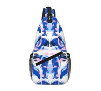 OKMIJNUHBY Scrawl Men'S Casual Chest Crossbody Bag â€“ Lightweight & Spacious Front Bag With Multi Pockets â€“ Perfect For Travel, Work & Daily Use