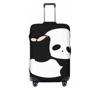 OKMIJNUHBY The Panda Rolling Elastic Luggage Cover â€“ Universal Travel Suitcase Protector with Double-Sided Print, Dust & Scratch Resistant Elastic Bag Cover for Business and Vacation Travel