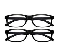 OKMINI 2PCS Reading Glasses Readers Value +4.50,Black Frame Blue Light Blocking Glasses,Anti Blue Reading G/lasses,Rectangular Frame Arm Spring Hinges Spectacles,Everyday Use Square Reading Gla/sses