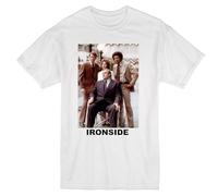 OKMN76huc Ironside Raymond Burr Wheelchair Police Crime Drama TV White T-Shirt White 3XL
