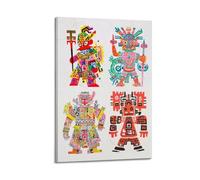 OKNGB Abstract Art Poster Maya Aztec Spirit Totem Poster Decorative Painting Canvas Wall Posters And Art Picture Print Modern Family Bedroom Decor Posters 12x18inch(30x45cm)