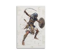 OKNGB Ancient Egyptian Pharaoh Warrior Armour Poster Poster Decorative Painting Canvas Wall Posters And Art Picture Print Modern Family Bedroom Decor Posters 20x30inch(50x75cm)