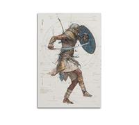 OKNGB Ancient Egyptian Pharaoh Warrior Armour Poster Poster Decorative Painting Canvas Wall Posters And Art Picture Print Modern Family Bedroom Decor Posters 16x24inch(40x60cm)
