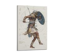 OKNGB Ancient Egyptian Pharaoh Warrior Armour Poster Poster Decorative Painting Canvas Wall Posters And Art Picture Print Modern Family Bedroom Decor Posters 20x30inch(50x75cm)