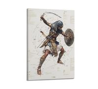 OKNGB Ancient Egyptian Pharaoh Warrior Armour Poster Poster Decorative Painting Canvas Wall Posters And Art Picture Print Modern Family Bedroom Decor Posters 20x30inch(50x75cm)