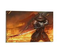 OKNGB Anime Games Poster Fantasy Japanese Ghost Samurai Poster Decorative Painting Canvas Wall Posters And Art Picture Print Modern Family Bedroom Decor Posters 24x36inch(60x90cm)