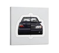 OKNGB Anime Racing Poster E60 W124 E-class Sports Car Poster Decorative Painting Canvas Wall Posters And Art Picture Print Modern Family Bedroom Decor Posters 12x12inch(30x30cm)