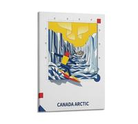 OKNGB Baffin Island Canada Arctic Surfing Poster Poster Decorative Painting Canvas Wall Posters And Art Picture Print Modern Family Bedroom Decor Posters 24x36inch(60x90cm)