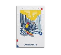 OKNGB Baffin Island Canada Arctic Surfing Poster Poster Decorative Painting Canvas Wall Posters And Art Picture Print Modern Family Bedroom Decor Posters 12x18inch(30x45cm)