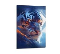 OKNGB Bengal White Tiger Mystery Wildlife Poster Poster Decorative Painting Canvas Wall Posters And Art Picture Print Modern Family Bedroom Decor Posters 24x36inch(60x90cm)