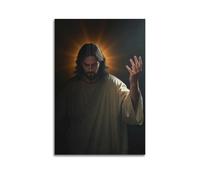 OKNGB Bible Saviour Divine Holy Light Religion Poster Poster Decorative Painting Canvas Wall Posters And Art Picture Print Modern Family Bedroom Decor Posters 16x24inch(40x60cm)