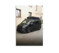 OKNGB Camping Adventure Car Poster VW Transporter Poster Decorative Painting Canvas Wall Posters And Art Picture Print Modern Family Bedroom Decor Posters 20x30inch(50x75cm)