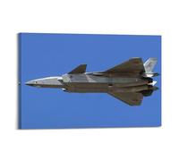 OKNGB China 5th-Gen Fighter Poster J-20 Mighty Dragon Poster Decorative Painting Canvas Wall Posters And Art Picture Print Modern Family Bedroom Decor Posters 12x18inch(30x45cm)