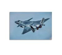OKNGB China J-20 Fire Fang 5th-Gen Stealth Fighter Poster Poster Decorative Painting Canvas Wall Posters And Art Picture Print Modern Family Bedroom Decor Posters 16x24inch(40x60cm)