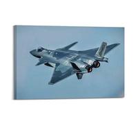 OKNGB China J-20 Fire Fang 5th-Gen Stealth Fighter Poster Poster Decorative Painting Canvas Wall Posters And Art Picture Print Modern Family Bedroom Decor Posters 16x24inch(40x60cm)