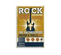 OKNGB Christian Rock Religious Worship & Music Poster Poster Decorative Painting Canvas Wall Posters And Art Picture Print Modern Family Bedroom Decor Posters 24x36inch(60x90cm)
