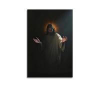 OKNGB Christian Sacred Light Spiritual Blessing Poster Poster Decorative Painting Canvas Wall Posters And Art Picture Print Modern Family Bedroom Decor Posters 16x24inch(40x60cm)
