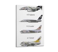 OKNGB Cold War U.S. Navy Aircraft Carrier Fighter Poster Poster Decorative Painting Canvas Wall Posters And Art Picture Print Modern Family Bedroom Decor Posters 12x18inch(30x45cm)