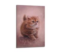 OKNGB Cosy Pets Kitten Poster Cute Persian Cat Poster Decorative Painting Canvas Wall Posters And Art Picture Print Modern Family Bedroom Decor Posters 16x24inch(40x60cm)