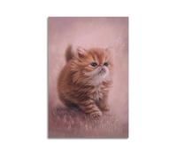 OKNGB Cosy Pets Kitten Poster Cute Persian Cat Poster Decorative Painting Canvas Wall Posters And Art Picture Print Modern Family Bedroom Decor Posters 24x36inch(60x90cm)