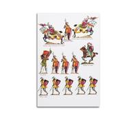 OKNGB English French War Medieval Crusaders Poster Poster Decorative Painting Canvas Wall Posters And Art Picture Print Modern Family Bedroom Decor Posters 16x24inch(40x60cm)