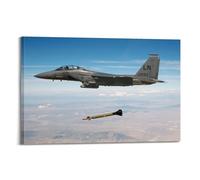 OKNGB F-15E Strike Eagle Fighter Aircraft Combat Poster Poster Decorative Painting Canvas Wall Posters And Art Picture Print Modern Family Bedroom Decor Posters 20x30inch(50x75cm)