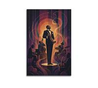 OKNGB Jazz Legendary Trumpeter Music Deco Poster Poster Decorative Painting Canvas Wall Posters And Art Picture Print Modern Family Bedroom Decor Posters 12x18inch(30x45cm)